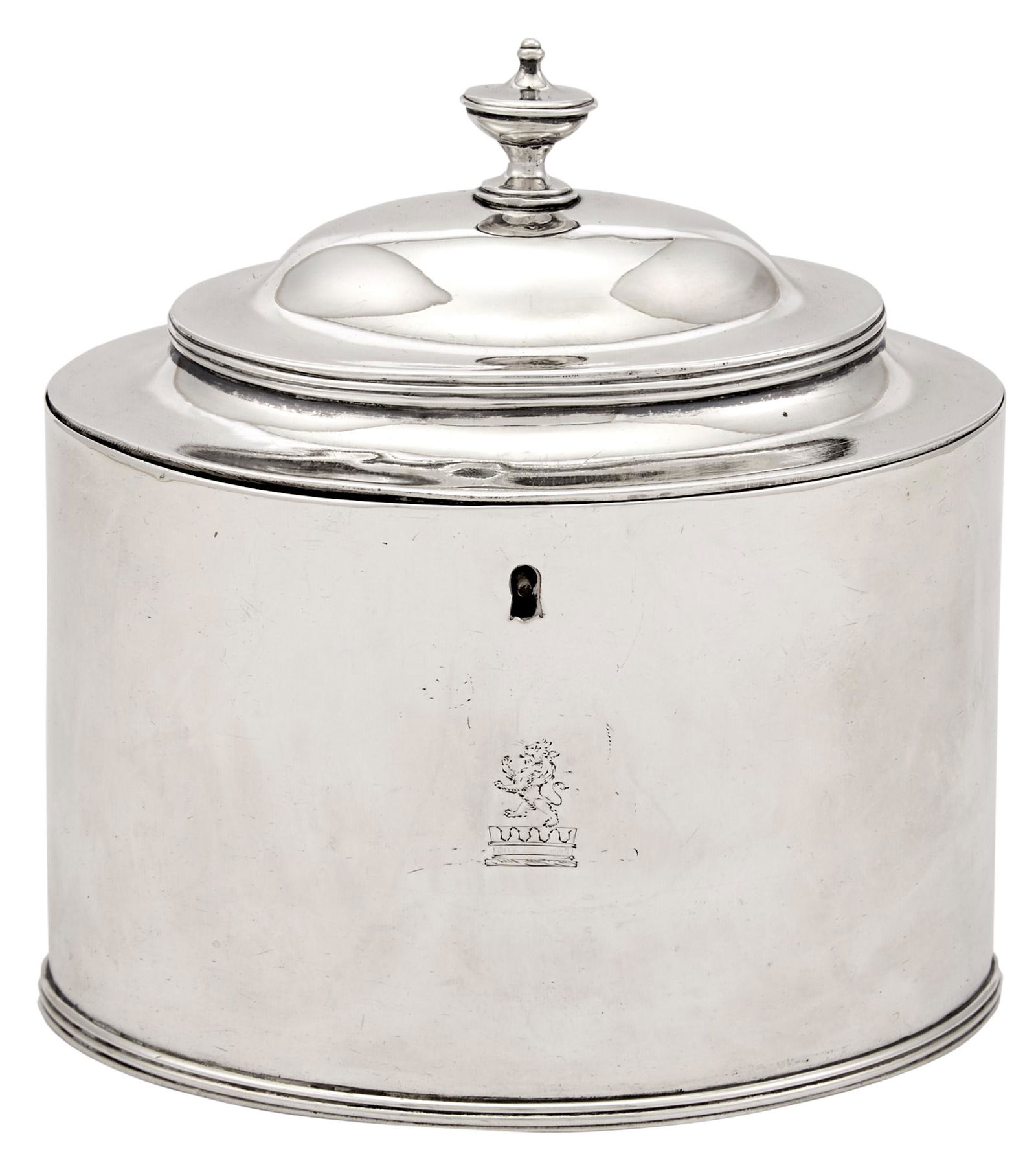 George III Sterling Silver Tea Caddy (1 of 4)