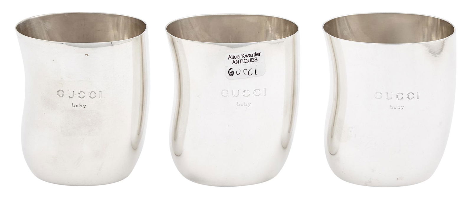 Three Gucci Sterling Silver Beakers (1 of 4)