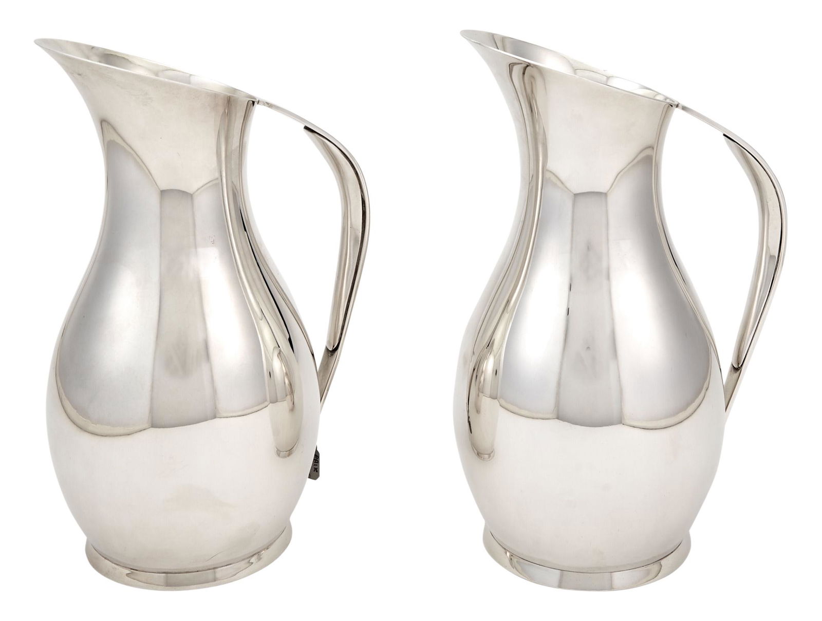 Pair of Tiffany & Co. Modernist Sterling Silver Water Pitchers (1 of 3)