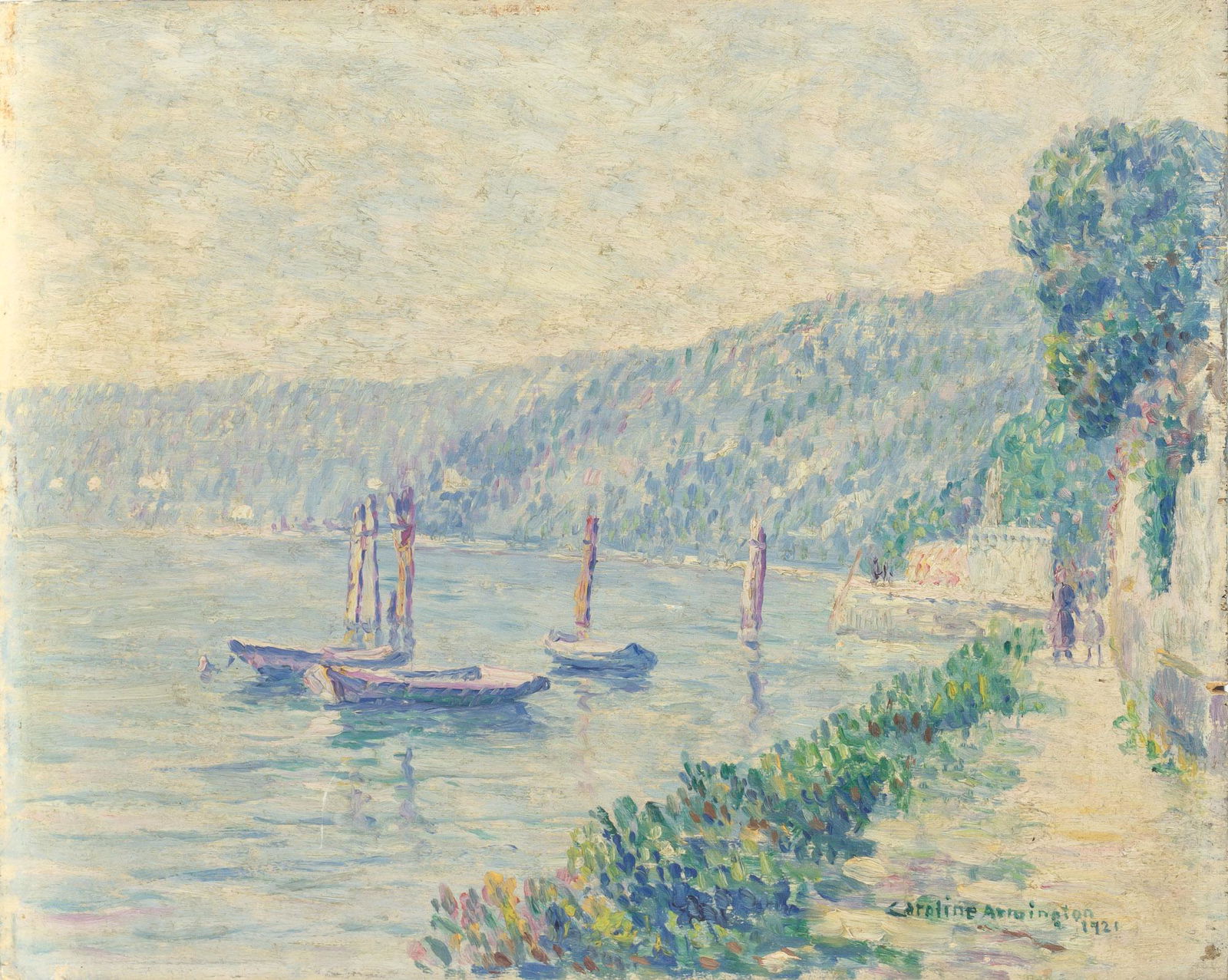 Caroline Arrington American, 1875-1939 La Seine à Caudebec-en-Caux, 1921 (1 of 3)