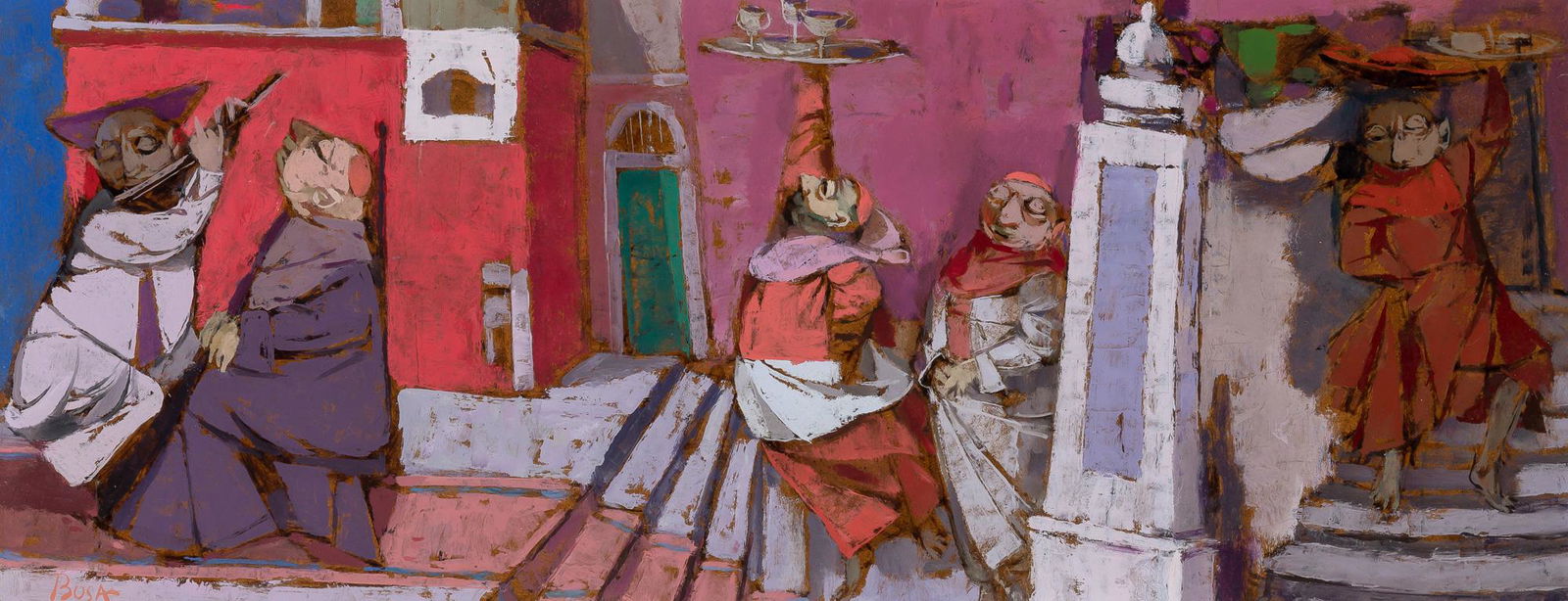 Louis (Luigi) Bosa Italian/American, 1905-1981 Birthday Party (1 of 4)