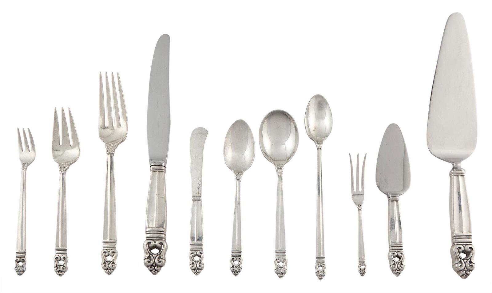 International Sterling Silver Royal Danish Pattern Flatware Service (1 of 3)