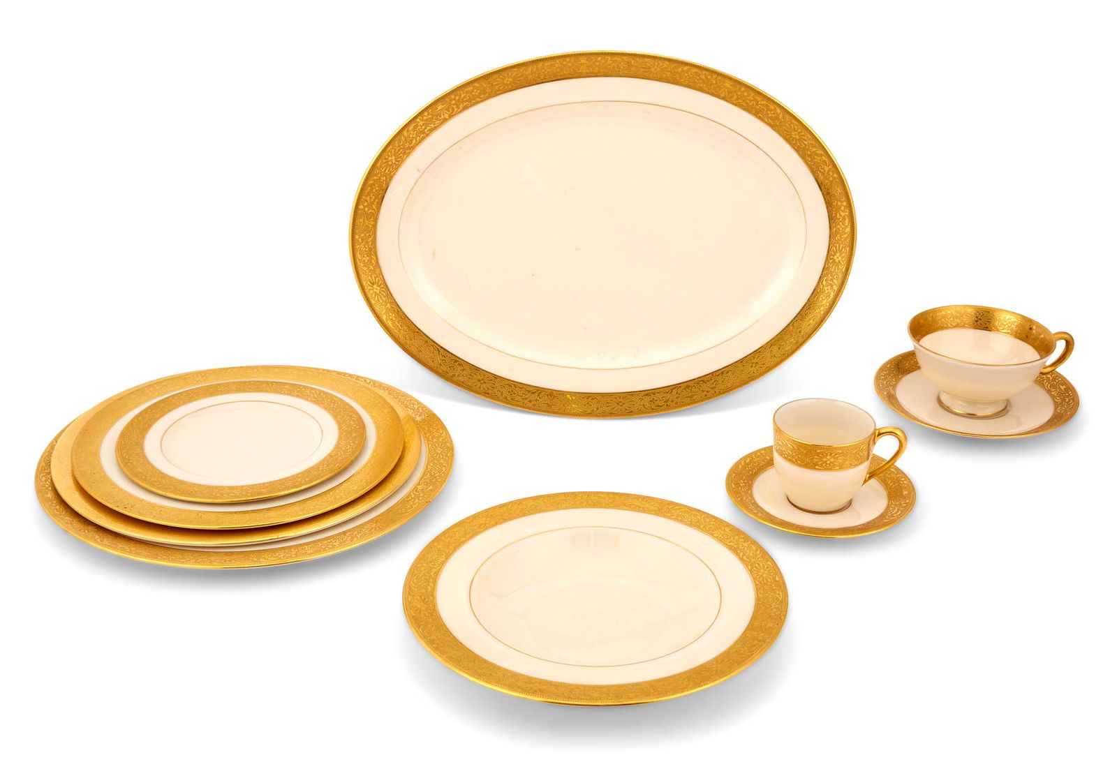 Lenox Gilt-Decorated Porcelain Dinner Service (1 of 5)