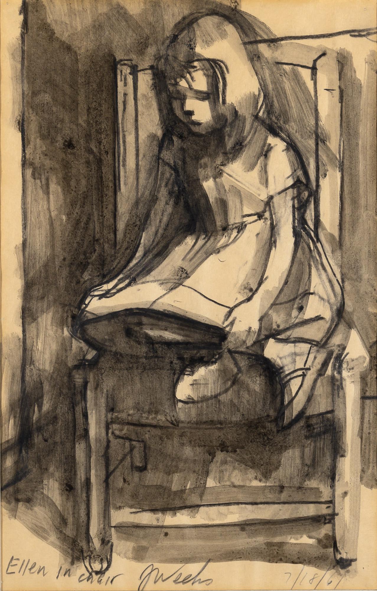 James Weeks American, 1922-1998 Ellen in Chair, 1961 (1 of 4)