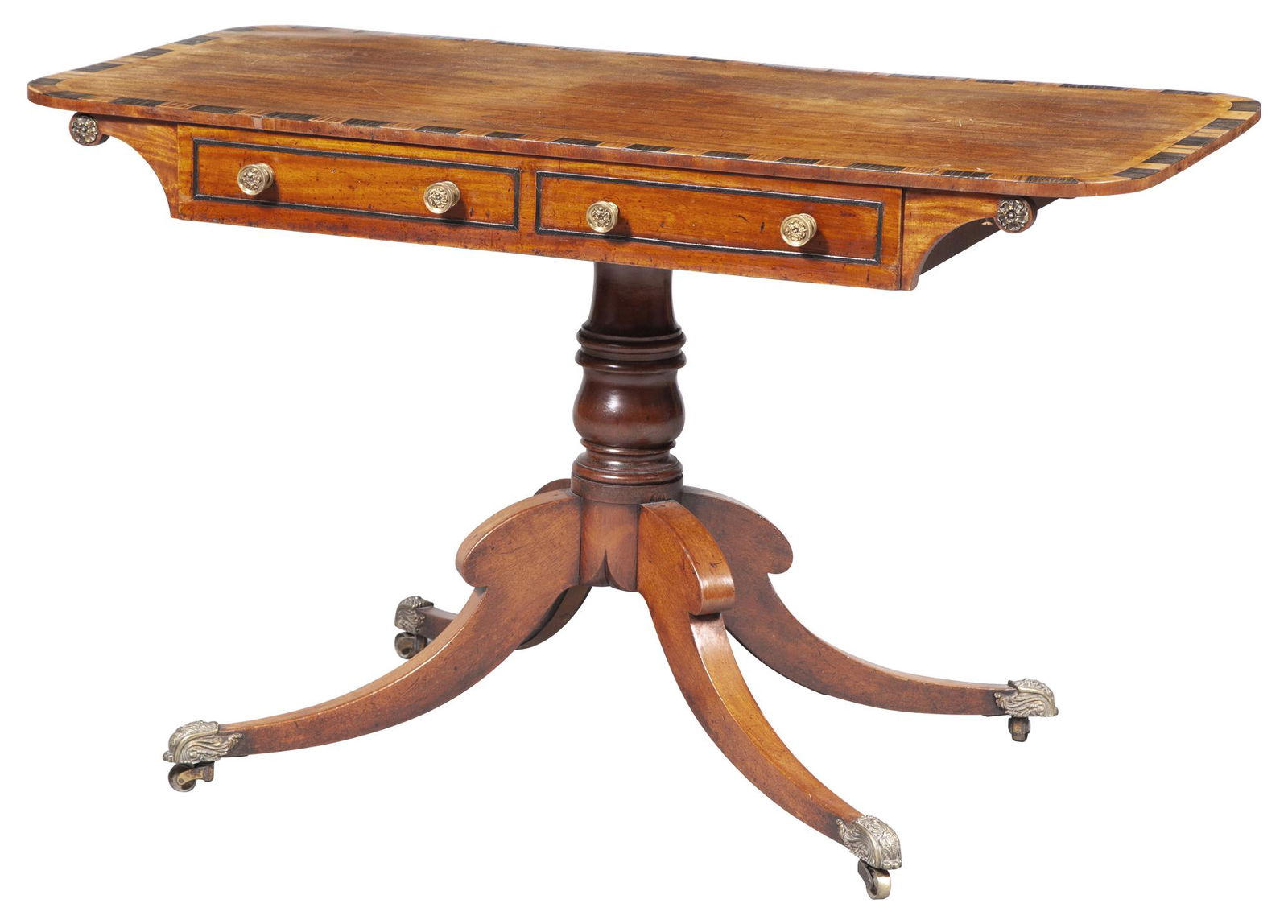 Regency Mahogany Inlaid Sofa Table Mar 01, 2023 Doyle New York in NY