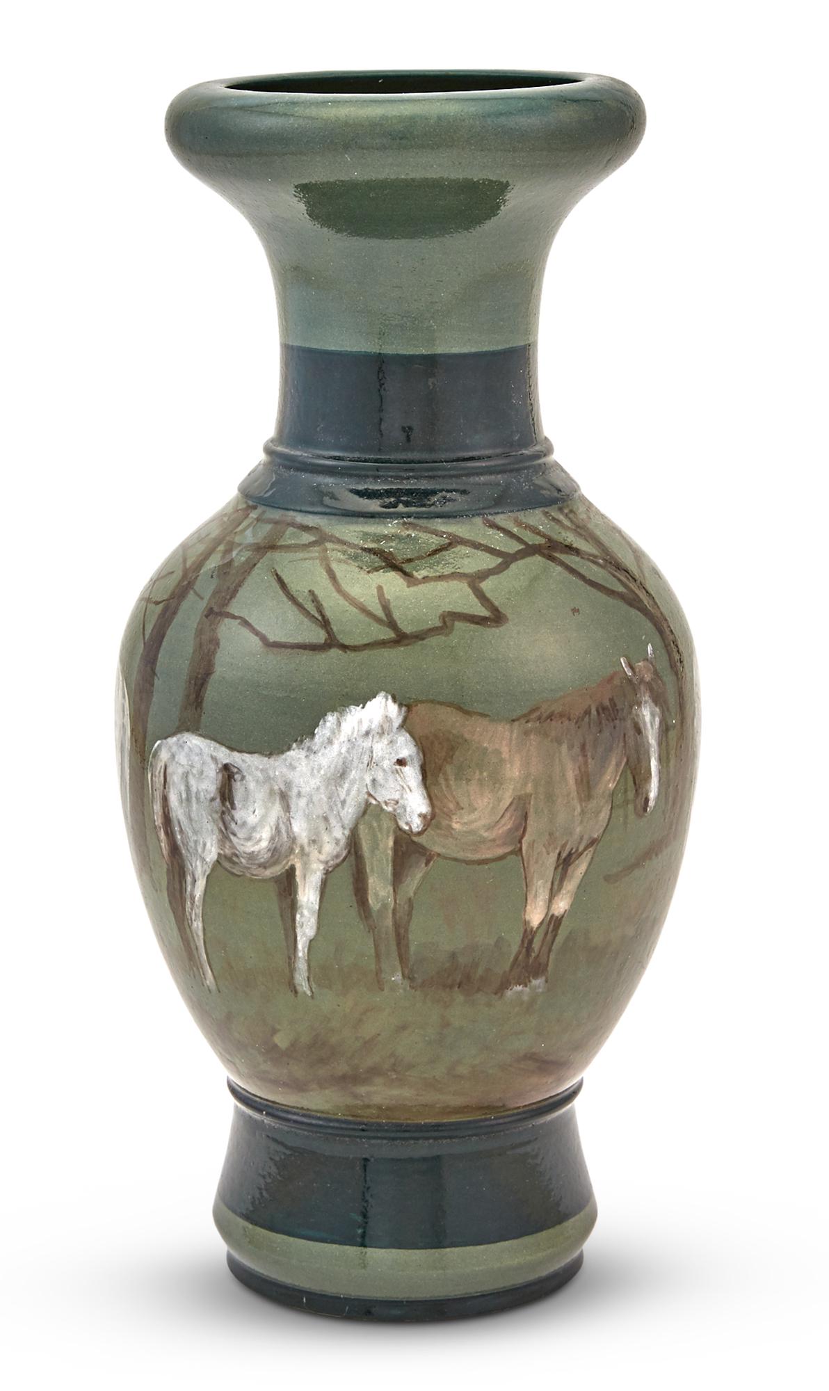 Doulton Handpainted Stoneware Vase (1 of 4)