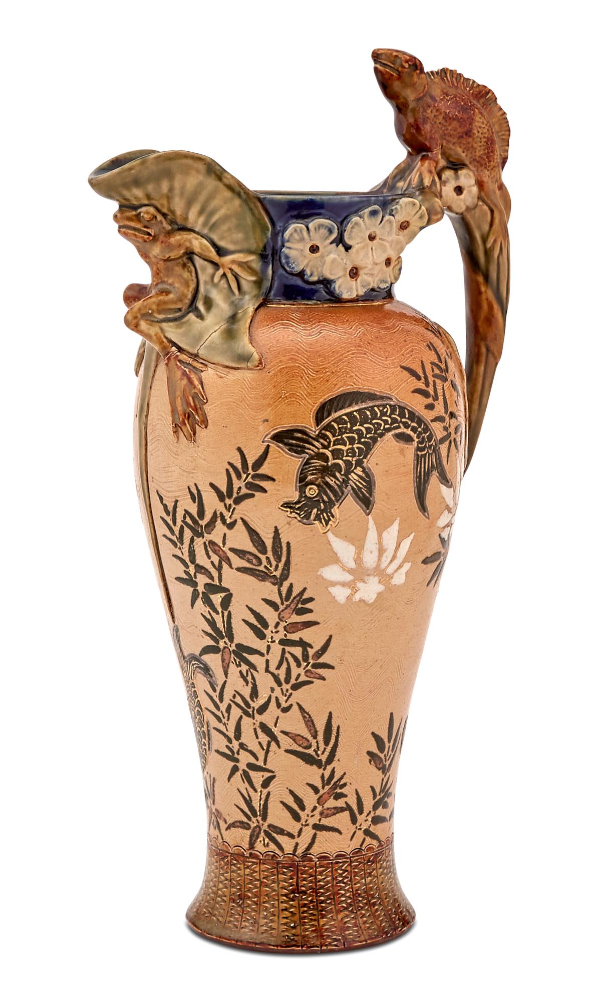 Doulton Lambeth Stoneware Pitcher (1 of 5)