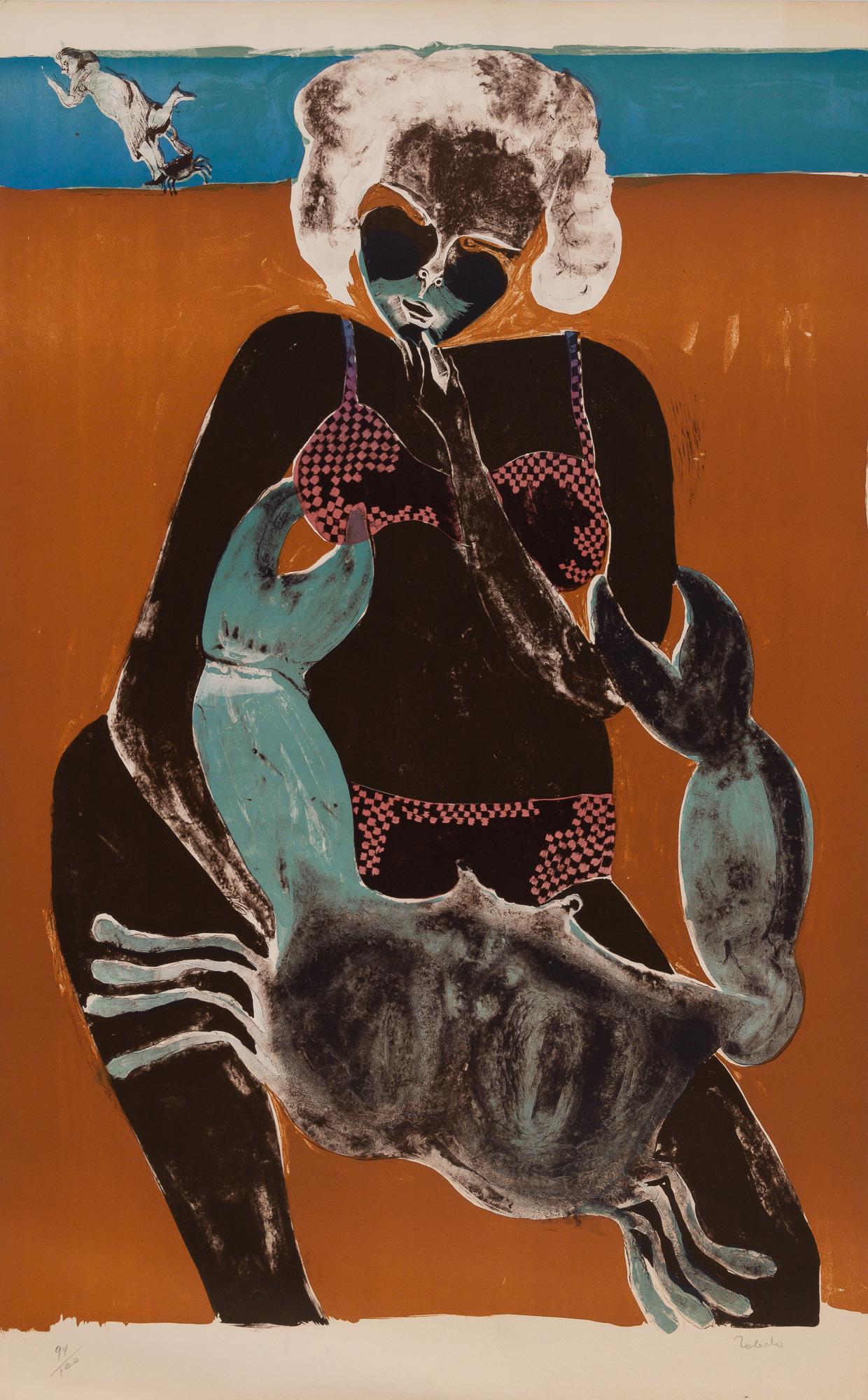 Francisco Toledo MUJERES Y CANGREJOS Color lithograph, unframed (1 of 4)