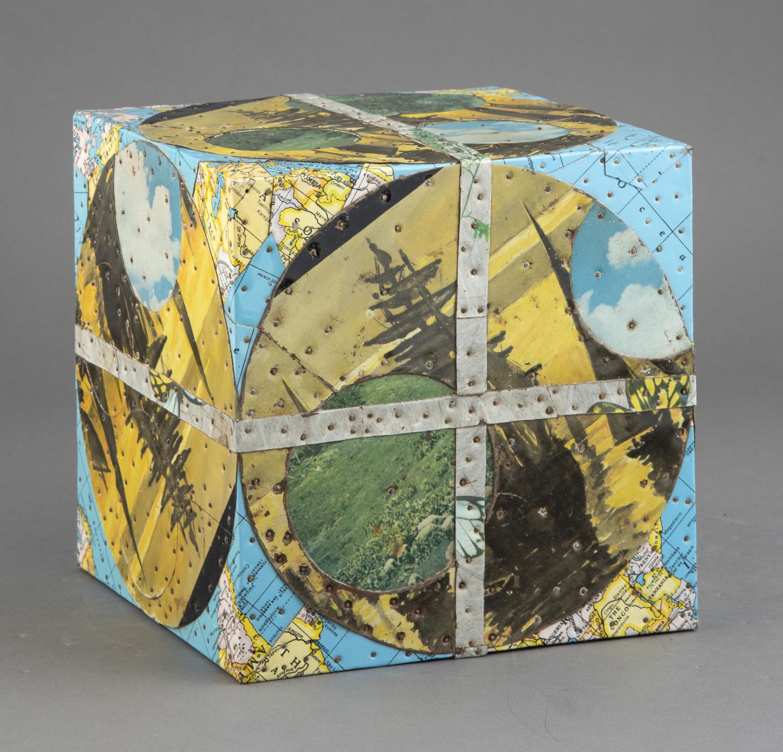 Tony Berlant American, b. 1941 Untitled (Cube) (1 of 4)
