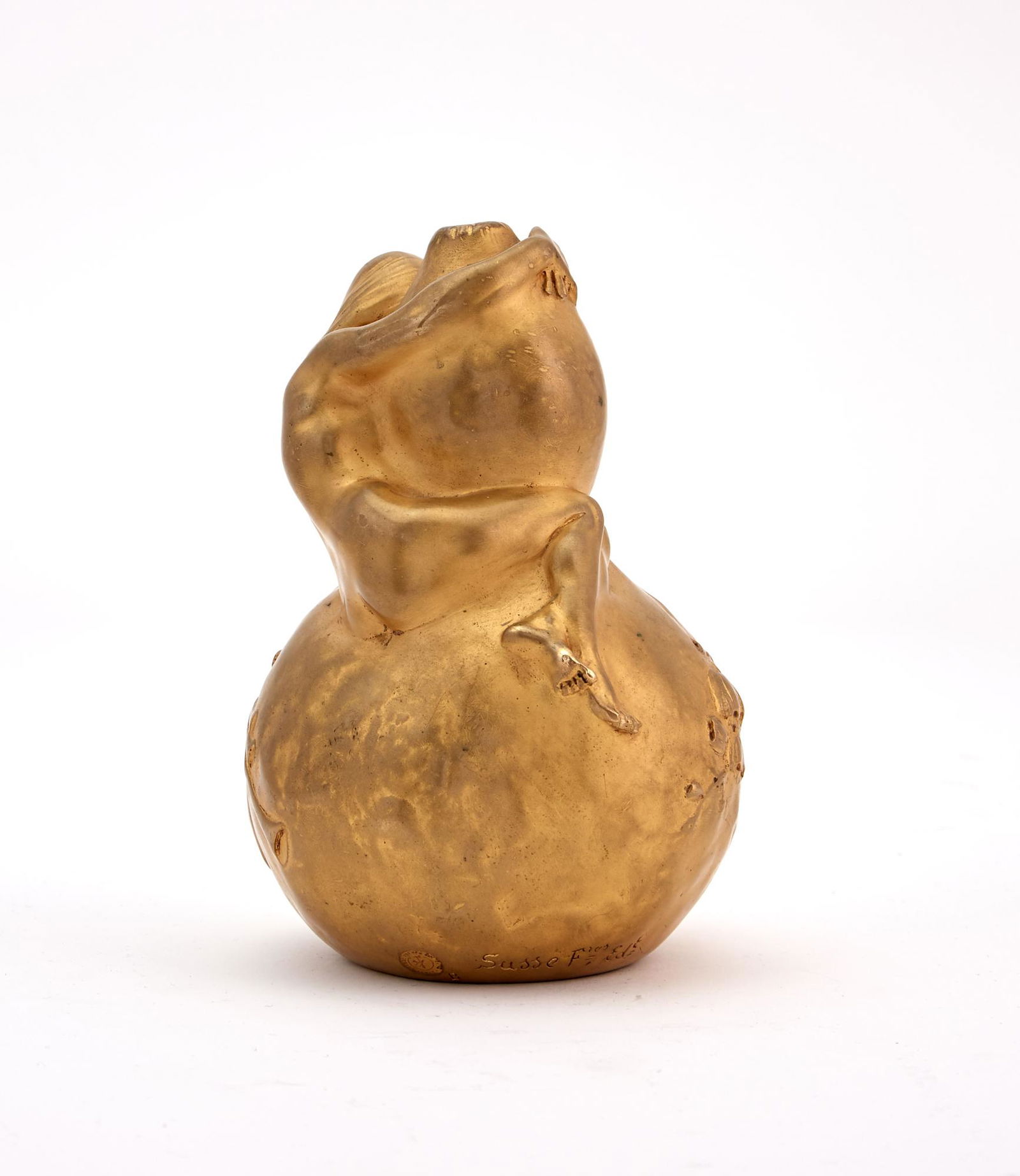French Art Nouveau Gilt-Bronze Figural Bud Vase (1 of 9)