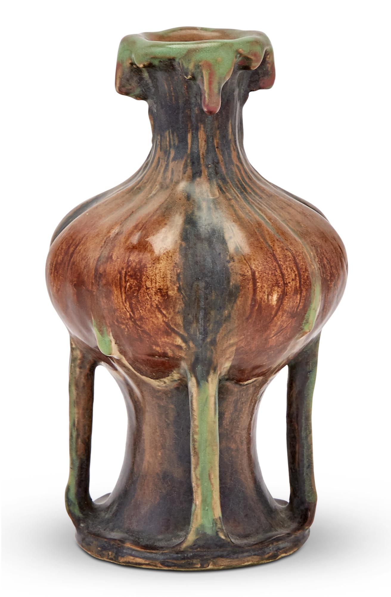 Amphora Pottery Company Art Nouveau Glazed Pottery Vase (1 of 3)