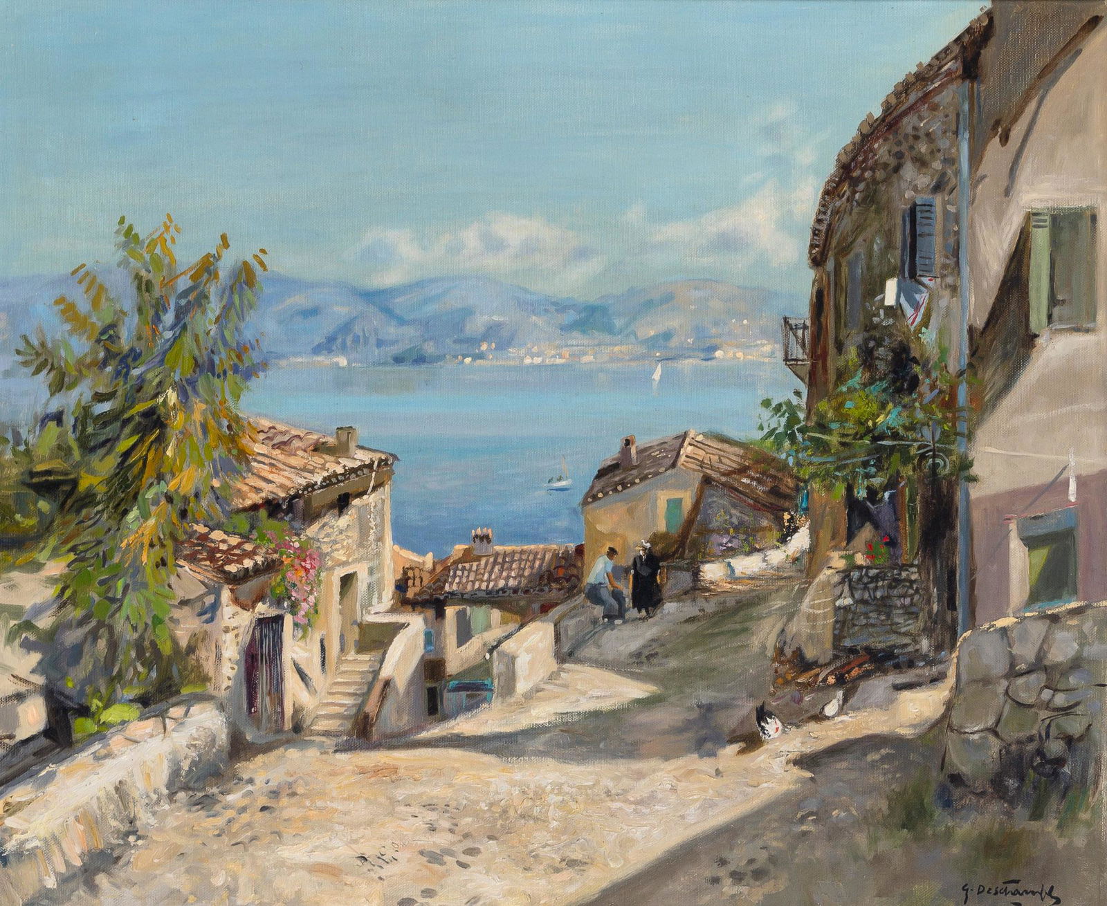 Gabriel Deschamps French, 1919-2011 Untitled (Coastal View) (1 of 4)