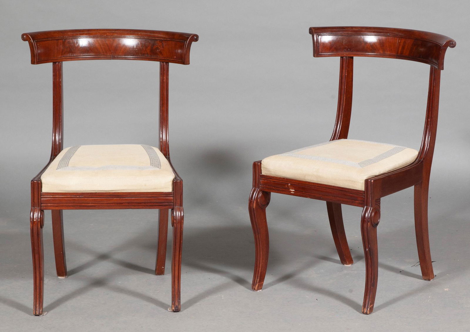 Set of Four Regency Style Mahogany Dining Chairs (1 of 5)
