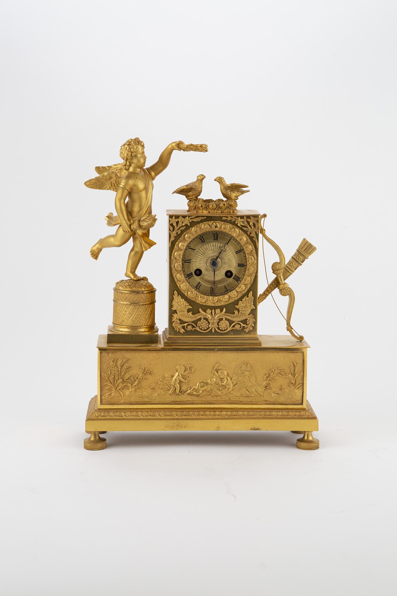 Gilt-Bronze Mantel Clock (1 of 3)