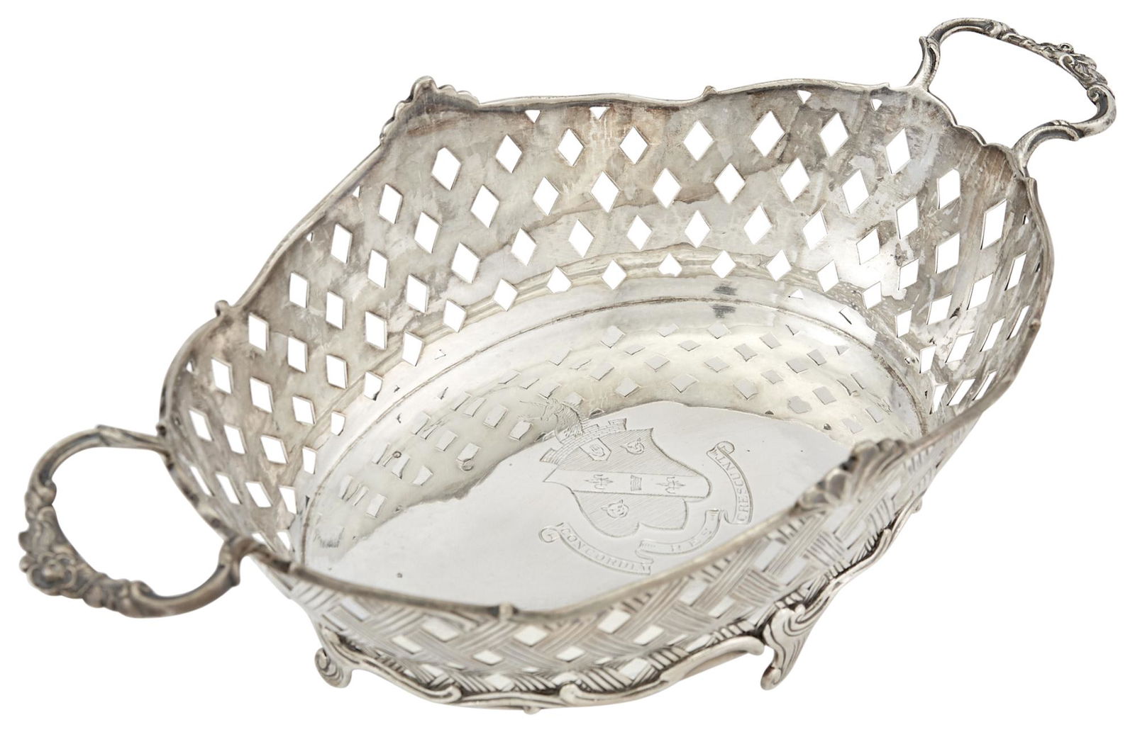English Sterling Silver Dutch Style Basket (1 of 4)