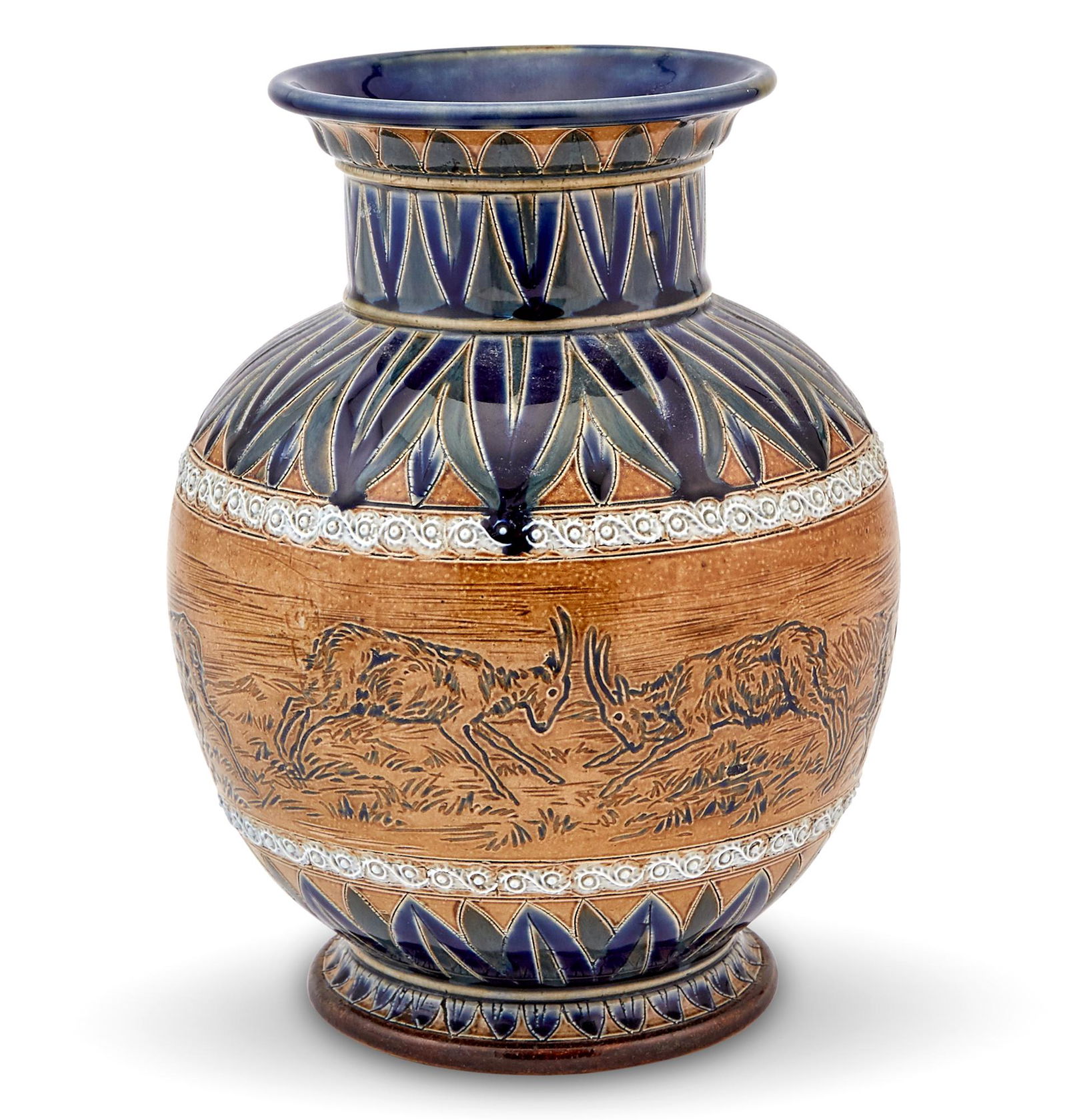 Doulton Lambeth Stoneware Decorated Stoneware Vase (1 of 5)