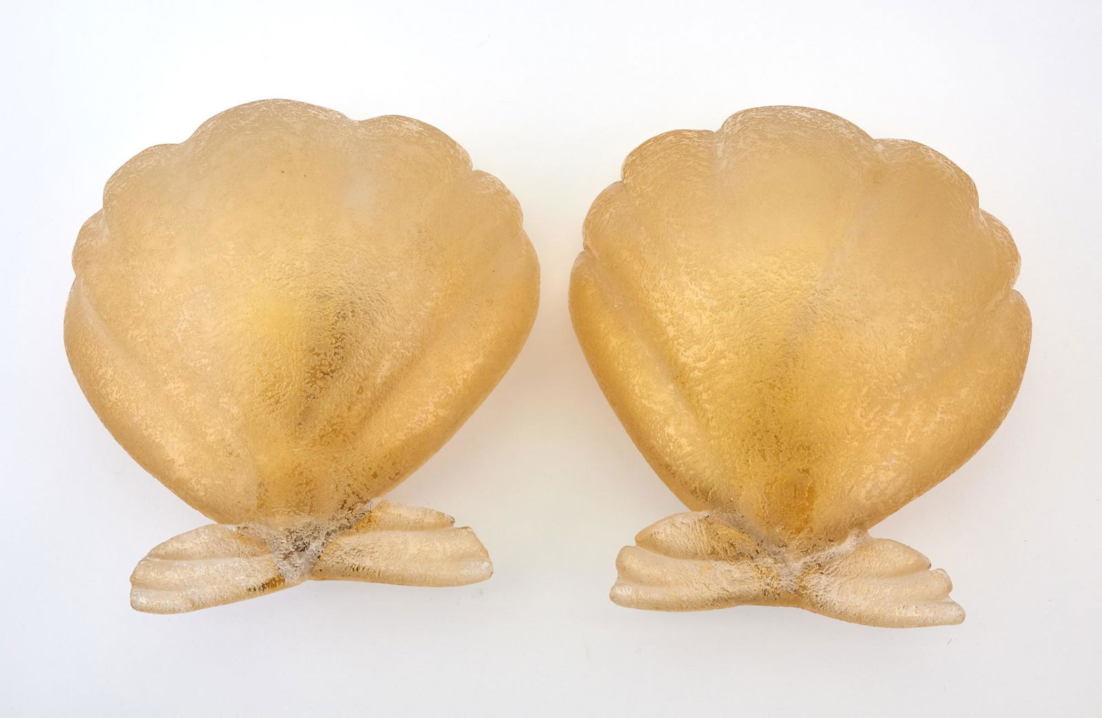 Set of Four of Murano Glass Shell-Form Wall Lights (1 of 3)