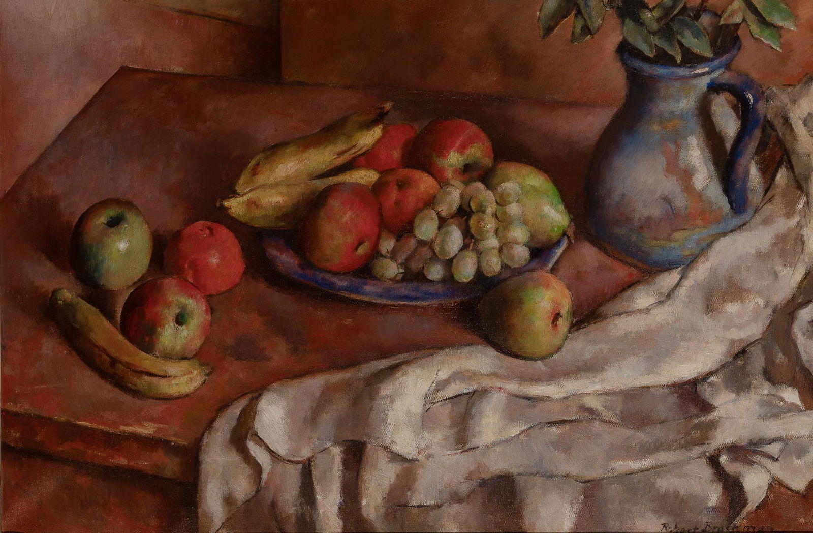 Robert Brackman: Robert Brackman American, 1898-1980 Still Life No. 4 (33), circa 1936 Signed Robert Brackman (lr); signed, titled and inscribed Noank on the reverse; inscribed 2/26/36 in pencil on the top stretcher b