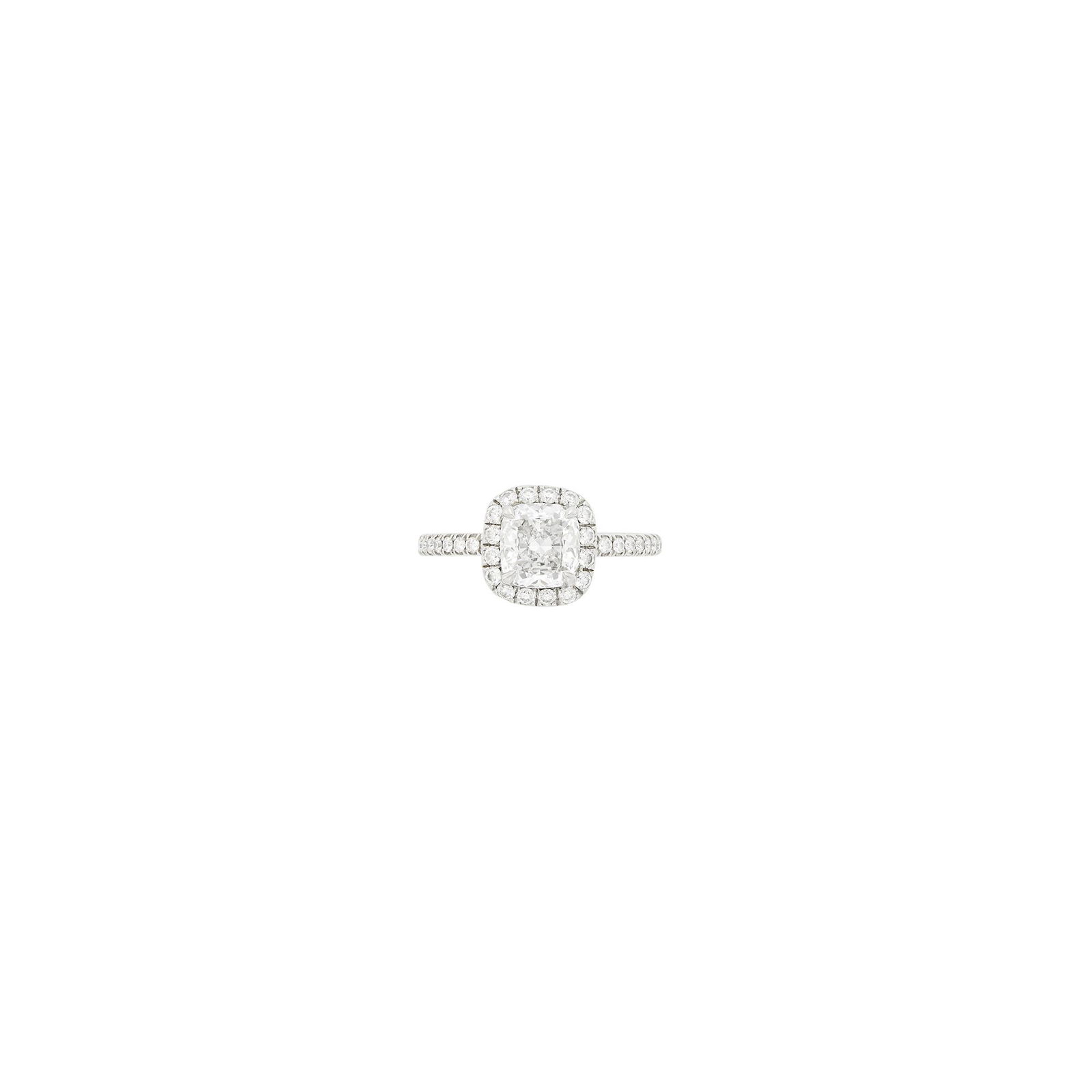 Harry Winston Platinum and Diamond Ring (1 of 5)