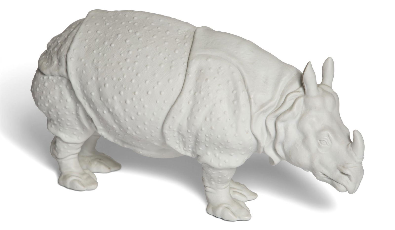 Nymphenburg Bisque Porcelain "Clara" Rhinocerous (1 of 7)