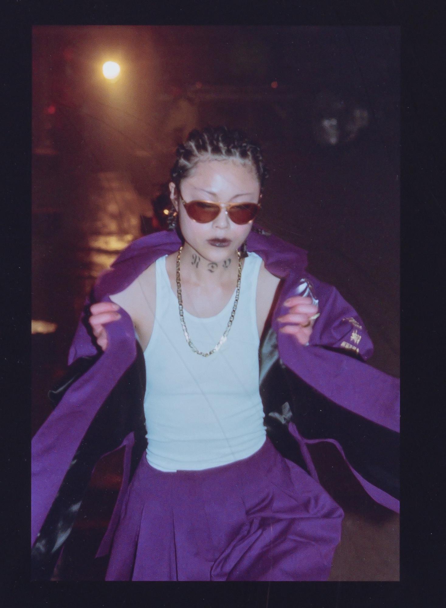 Bernadette Corporation With Cris Moor H. O. E. (Purple Bosozoku Uniform) (1 of 3)