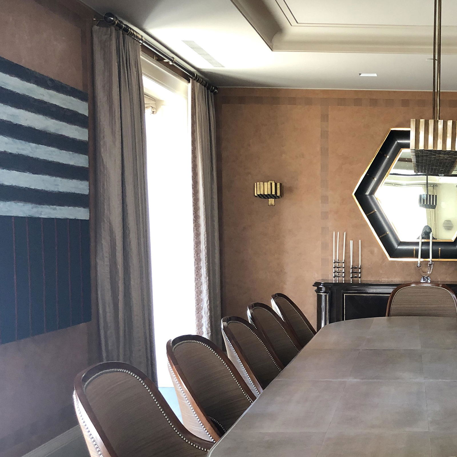 Two Pairs of Silk Double Flannel Lined Curtains (1 of 1)