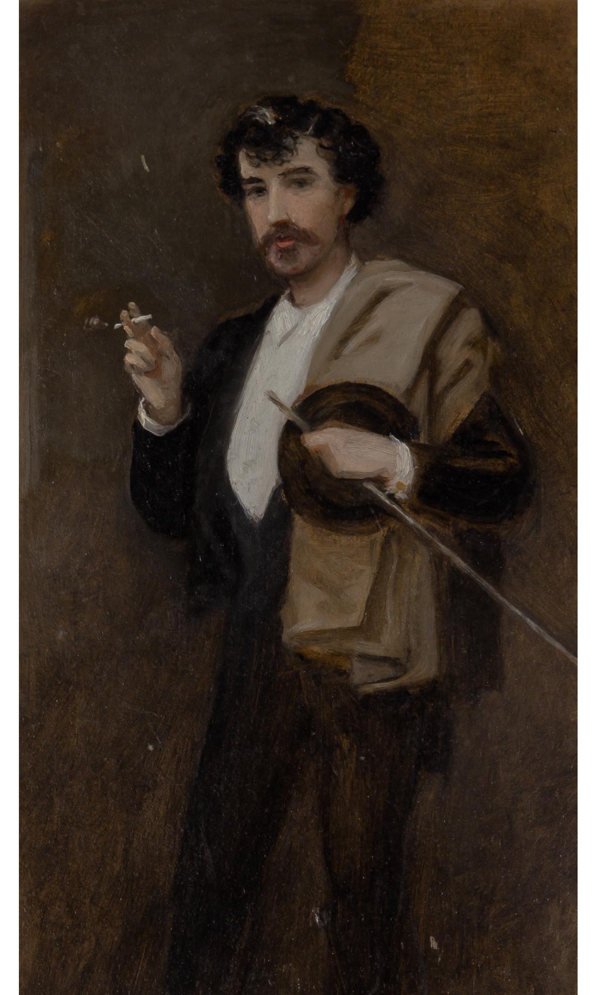 William Mark Fisher American, 1841-1923 Portrait of James Abbott McNeill Whistler (1 of 2)