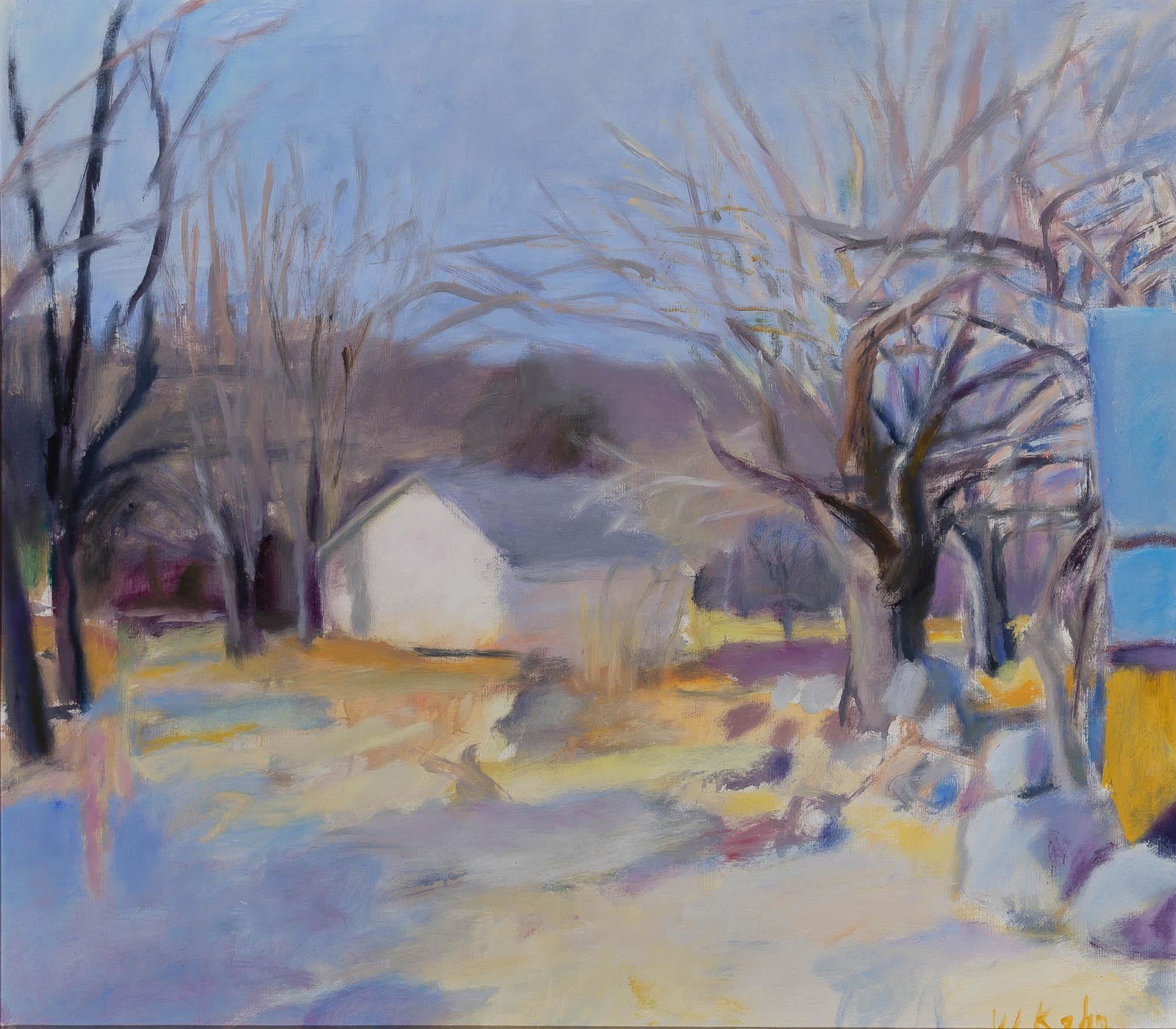 Wolf Kahn German/American, 1927-2020 Fall Lights: Wolf Kahn German/American, 1927-2020 Fall Lights Signed W. Kahn (lr) Oil on canvas 30 x 34 inches (76.2 x 86.3 cm) Provenance: Private collection, New York C