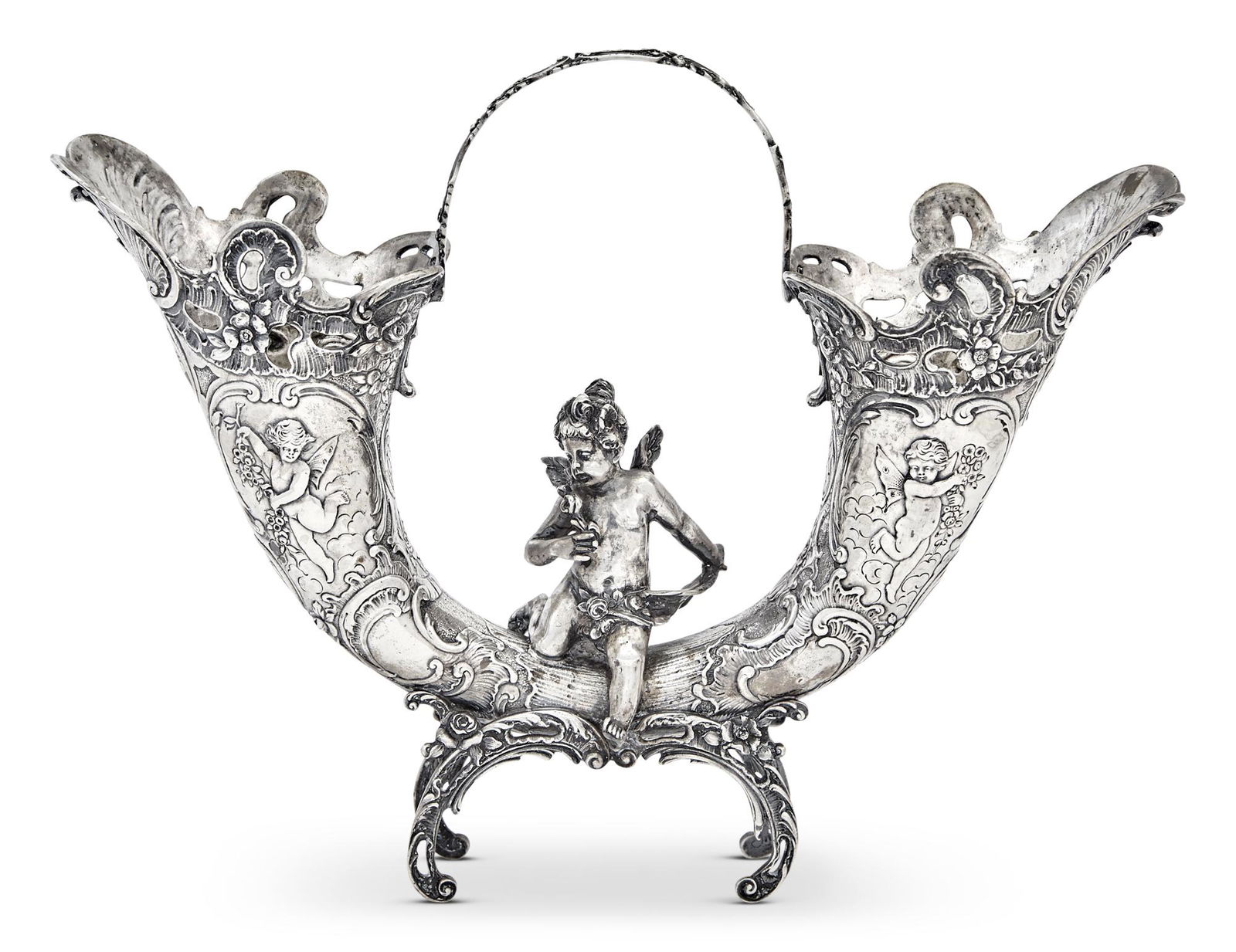 Continental Silver Double Vase (1 of 6)