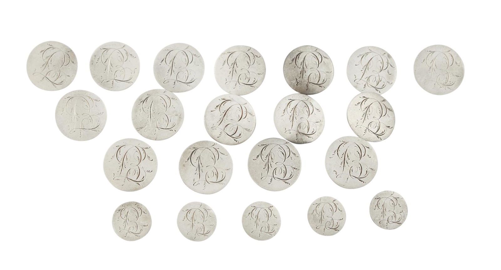 Set of George III Sterling Silver Buttons (1 of 3)