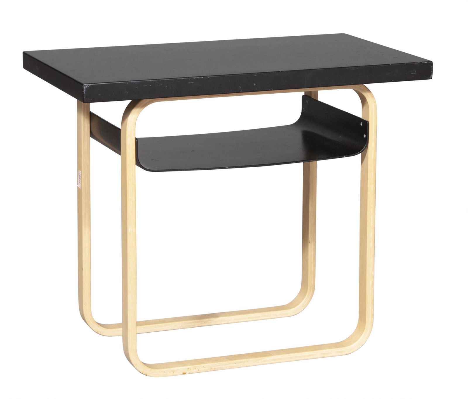Alvar Aalto for Artek Birch and Black Painted Wood Model 76 Side Table (1 of 4)