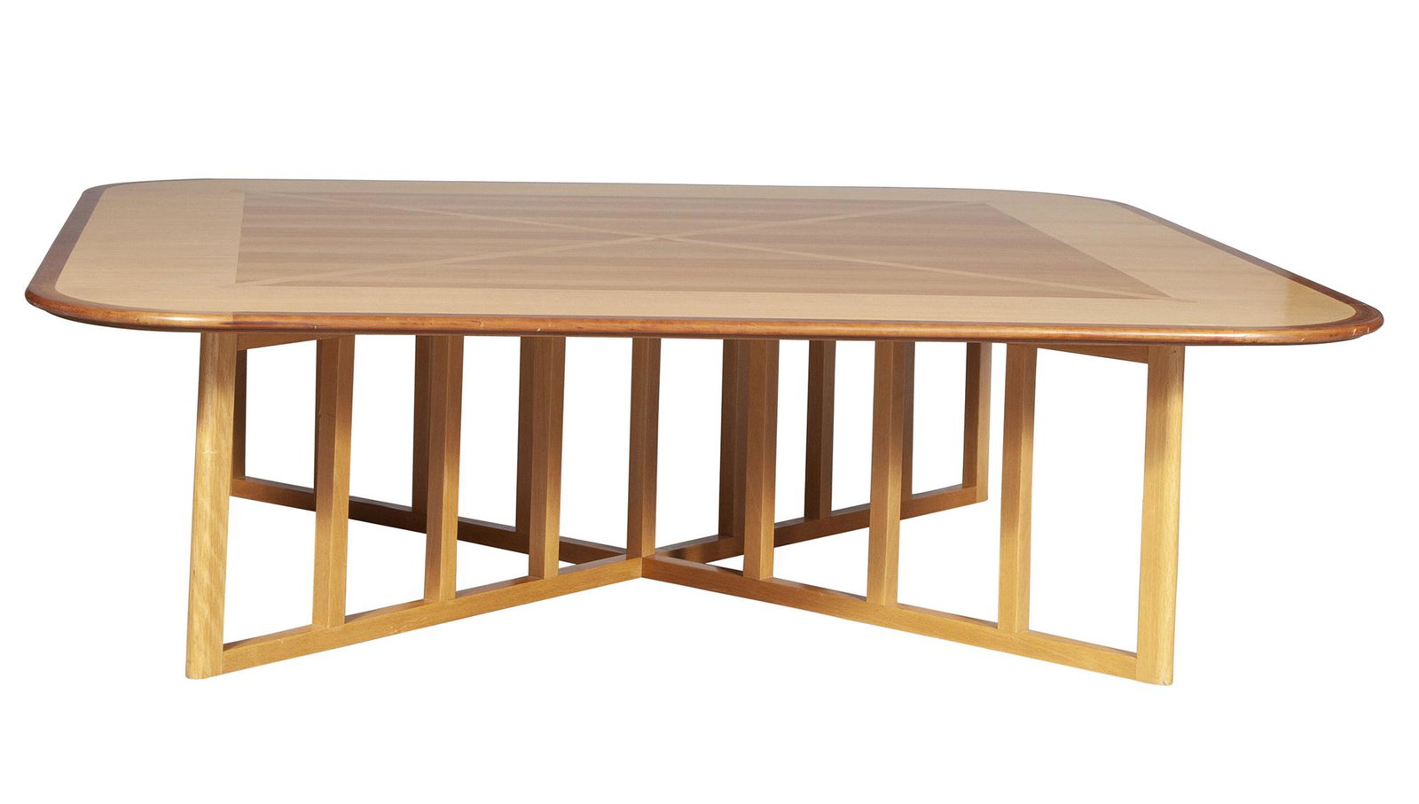 Gwathmey & Siegel Designed Inlaid Wood Cocktail Table (1 of 5)