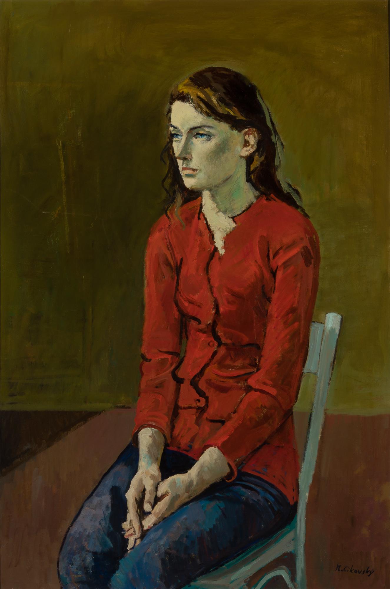 Nicolai Cikovsky Polish, 1894-1984 Young Artist: Nicolai Cikovsky Polish, 1894-1984 Young Artist Signed N. Cikovsky (lr) Oil on canvas 36 x 24 inches (91.4 x 61 cm) Provenance: ACA Gallery, New York C Property from a Massachusetts Estate