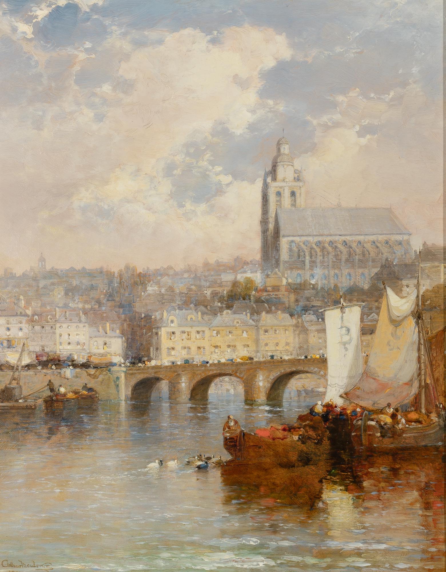 Arthur Joseph Meadows British, 1843-1907 Blois Cathedral on the Loire, 1901 (1 of 4)