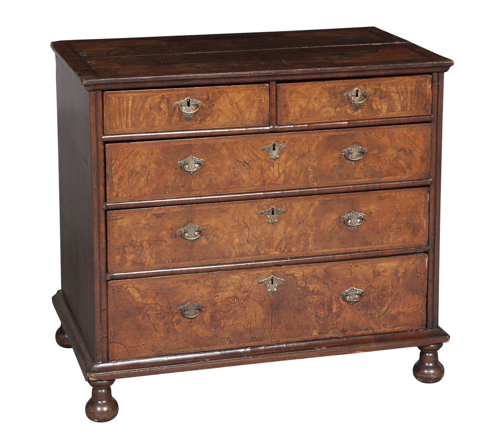 George II Walnut Chest of Drawers (1 of 5)