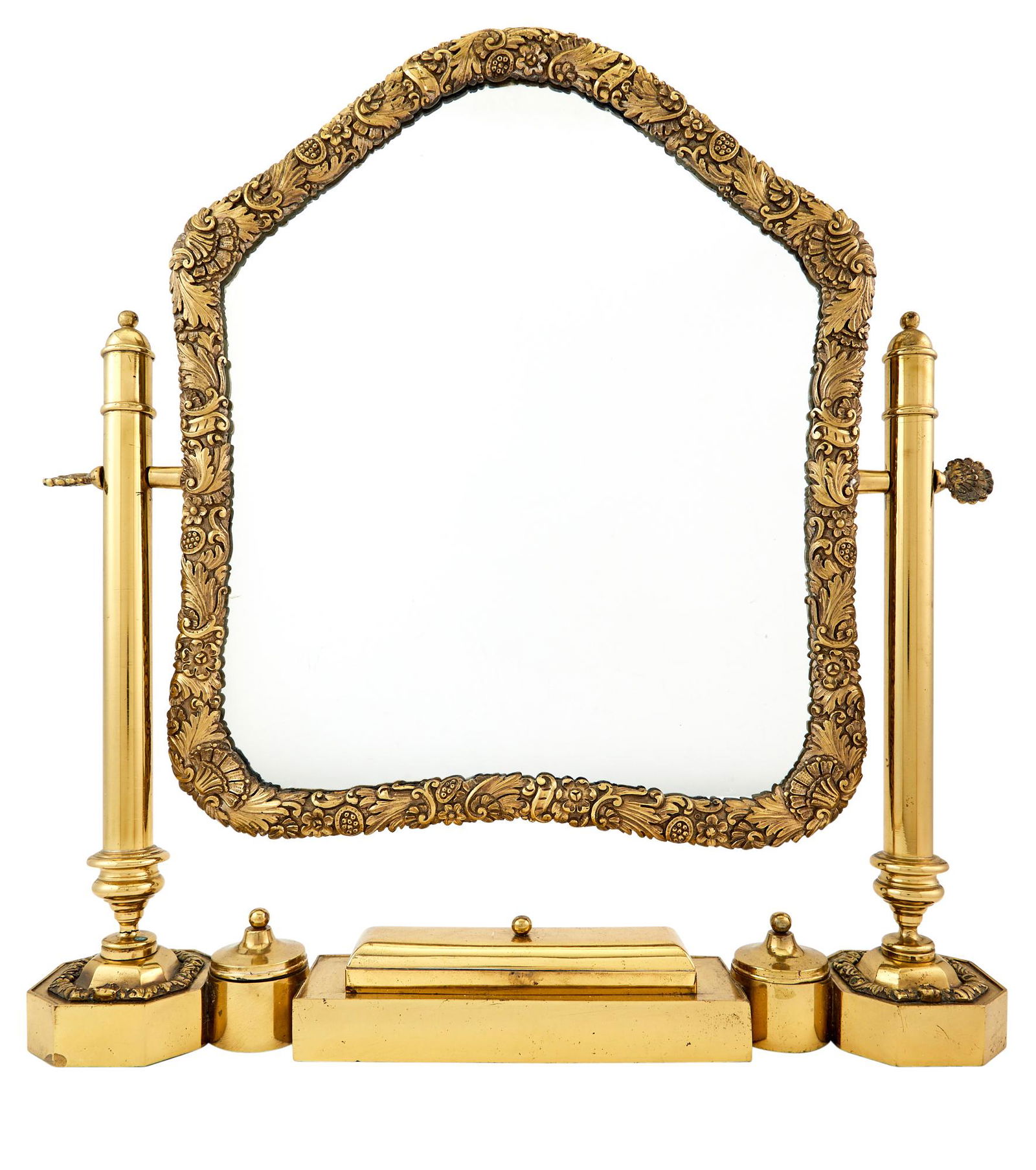 Gilt-Metal Dressing Mirror (1 of 3)