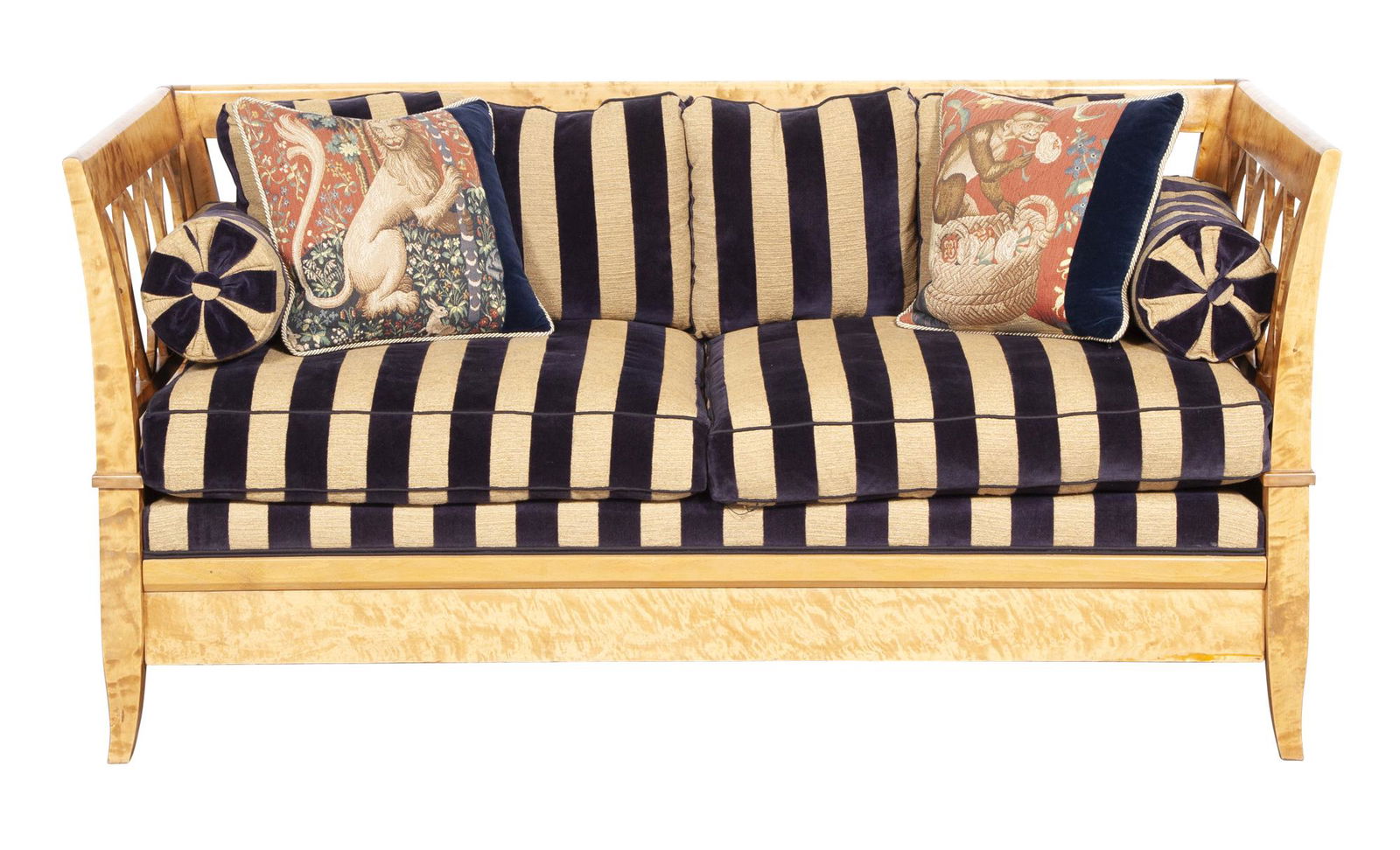 Northern European Neoclassical Birch Sofa (1 of 4)