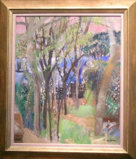 Guy Bardone French, b.1927 MER ET ARBRES A ARCACH: Guy Bardone French, b.1927 MER ET ARBRES A ARCACHON Signed Bardone (lr) and signed, dated '59 and titled on the reverse Oil on canvas 32 x 25 1/2 inches