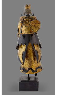 Benedict Tatti: American, 1917-1993Winged Figure Signed Tatti on the underside of the baseCast bronze and fabricated sheet metalHeight 18 inches (45.7 cm)Provenance:The artistGalerie Internationale, Ne