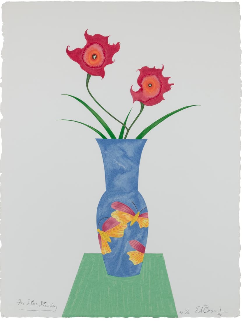 Ed Baynard (1940-2016): SPRING MORNINGColor lithograph, 1998, on Arches Aquarelle paper, signed, dated, dedicated For Steve Steinberg and numbered AP 10/20 in pencil, the full sheet, framed.Sheet 30 1/4 x 22 3/4 inches; 768