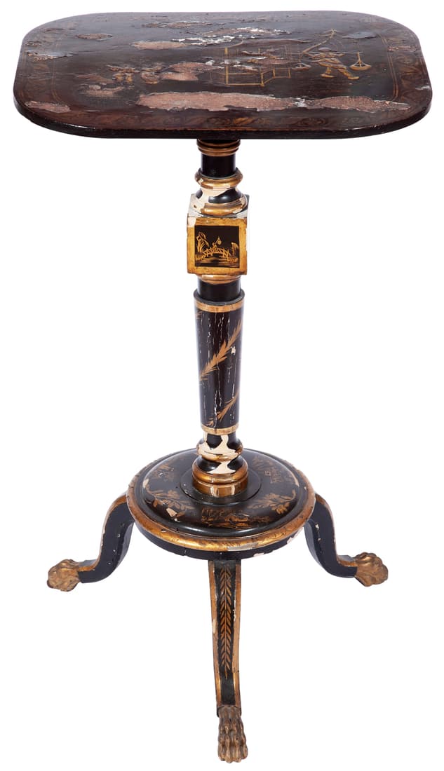 Regency Style Japanned Occasional Table (1 of 4)