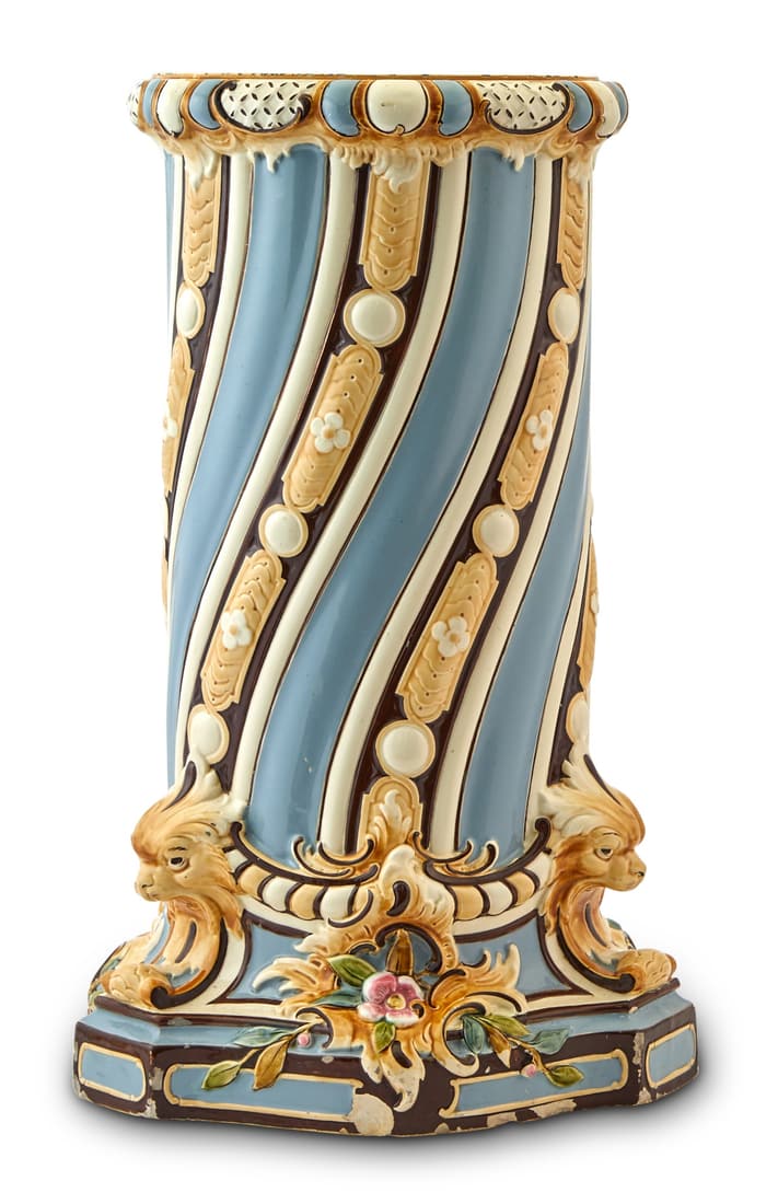 Glazed Pottery Umbrella Stand (1 of 4)