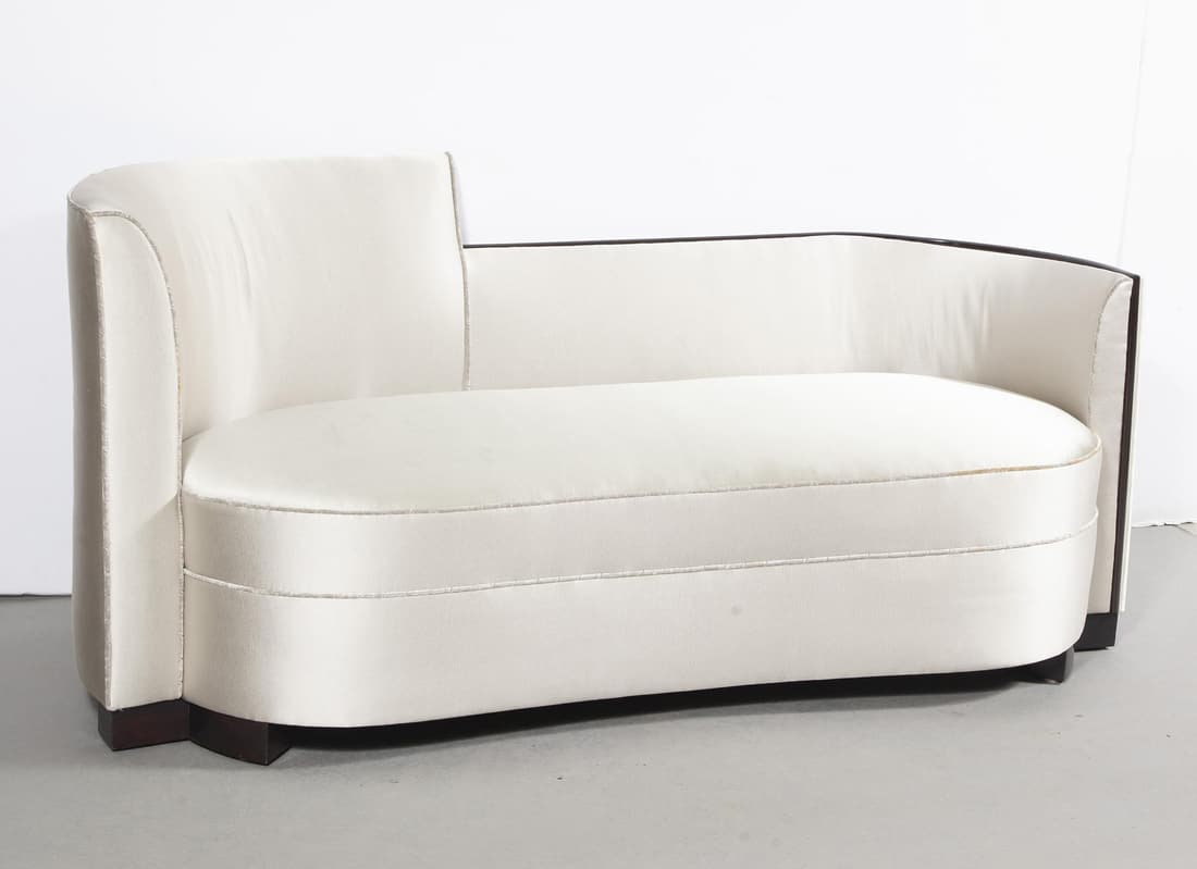 Silk Upholstered Chaise (1 of 1)
