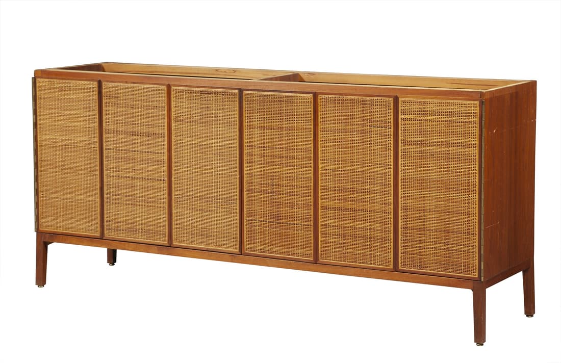 Paul McCobb Walnut and Caned Sideboard (1 of 11)