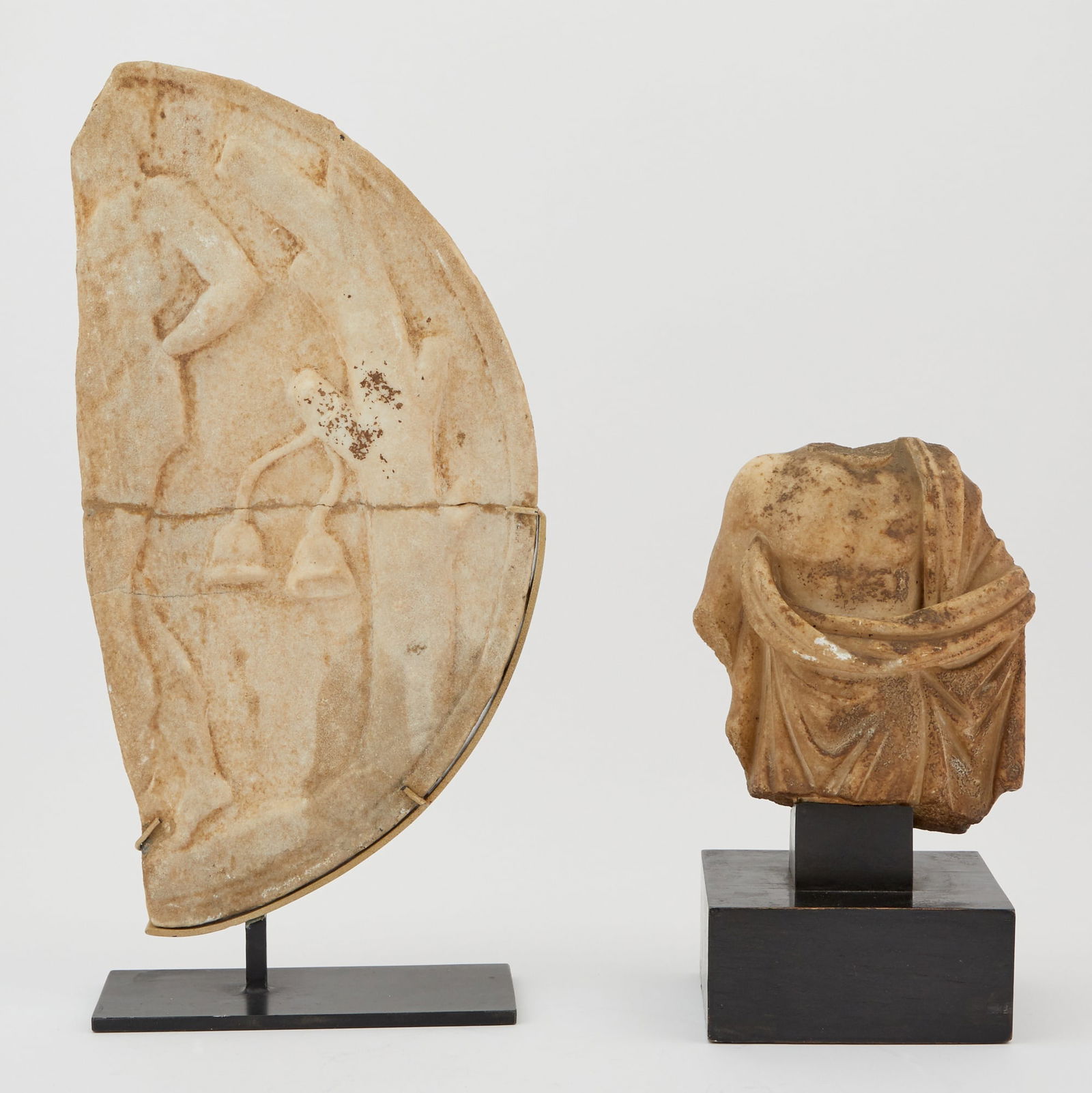 Two Roman-Style Marble Sculptures (1 of 4)