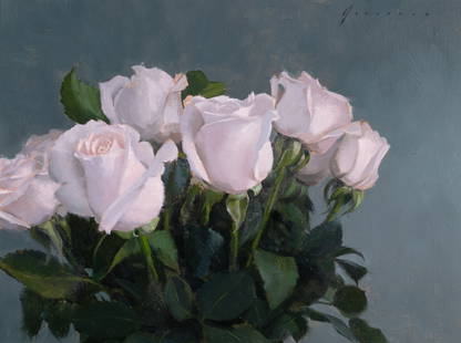 Vincent Giarrano: Estate / Collection: Property from The Estate of Donald D. MacDermid Sold to Benefit TASIS The American School In Switzerland American, b. 1960 White Roses, 2010 Signed Giarrano <