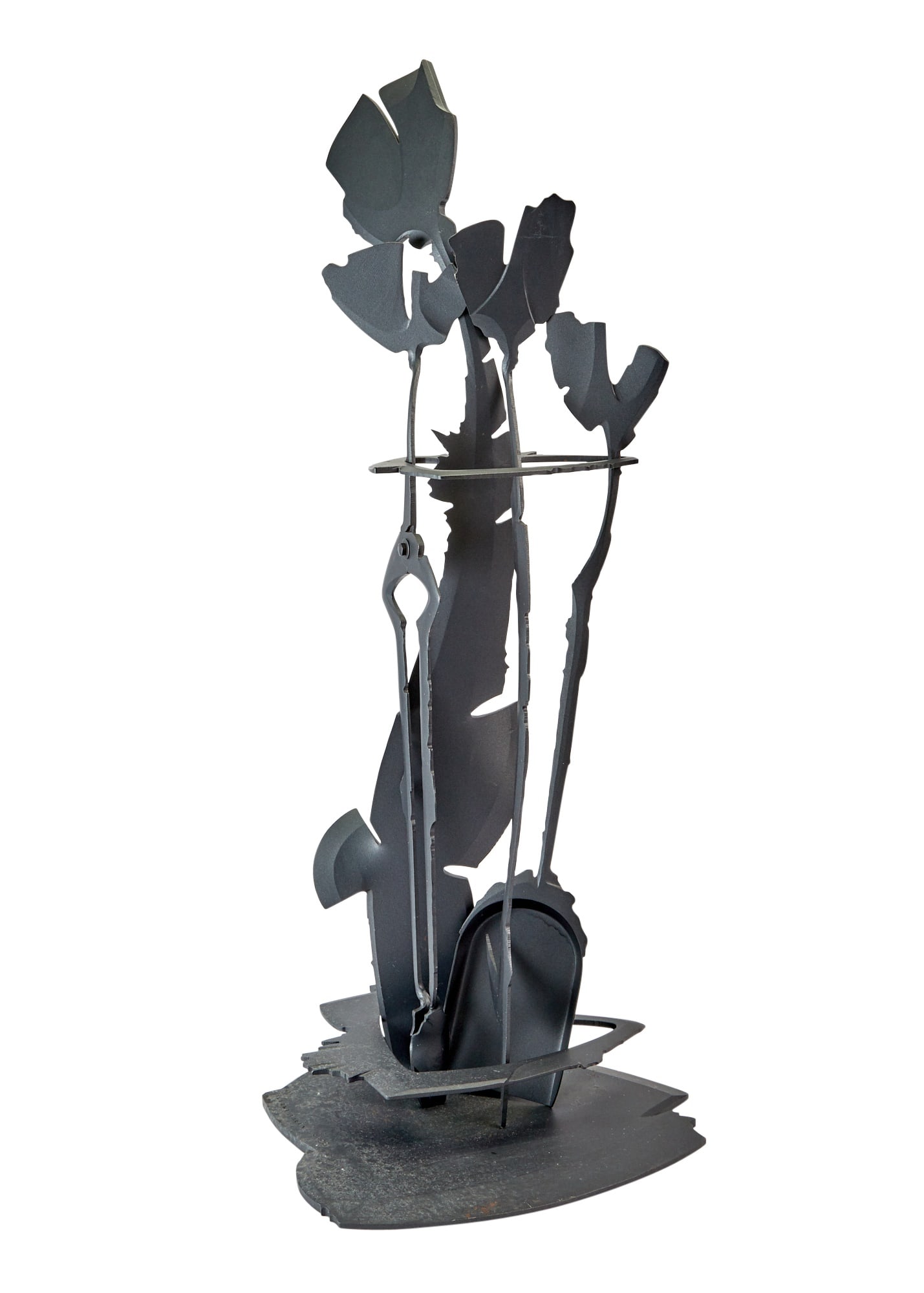 Set of Albert Paley Forged Steel Fire Tools and Stand (1 of 10)