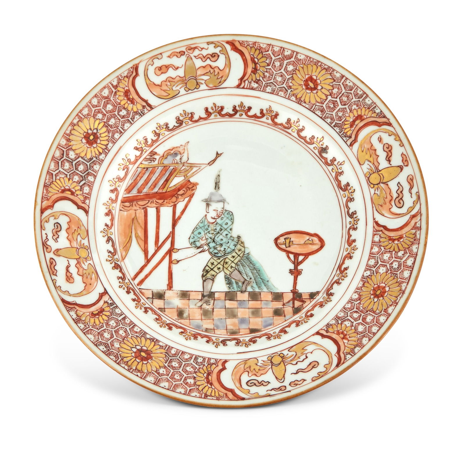 A Rare Chinese Export Porcelain Plate (1 of 3)