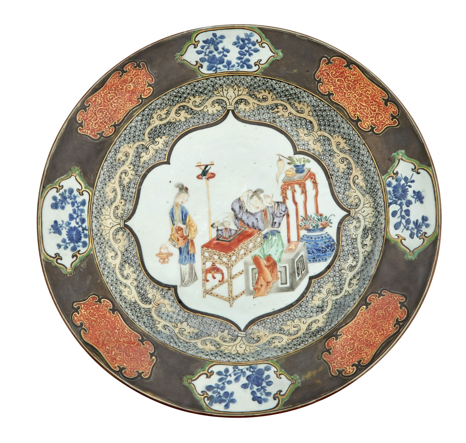 A Chinese Export Porcelain Charger 18th century (1 of 3)