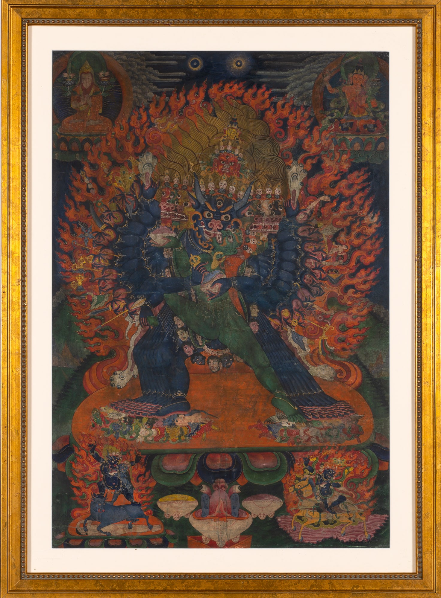 A Tibetan Yamantaka Thangka 17th/18th Century (1 of 4)